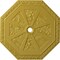 Ekena Millwork Spring Octagonal Ceiling Medallion (Canopies up to 3"), 29 1/8"OD x 2 1/4"ID x 1 1/8"P, Rich Gold CM30SPRGS - alternate 1